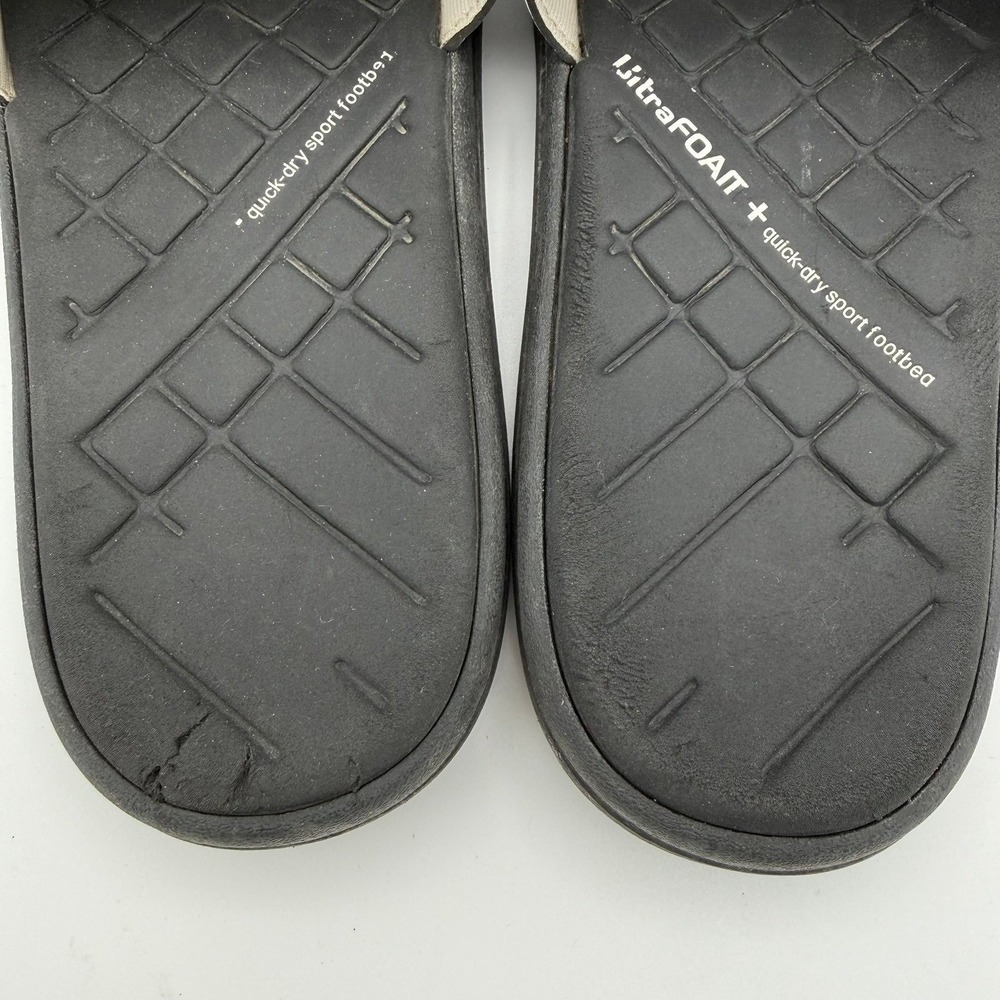 Men's Adidas Black Metallic Silver Zeitfrei Slide UF (UltraFoam+) Slip-On Size 9 - Picture 6 of 9
